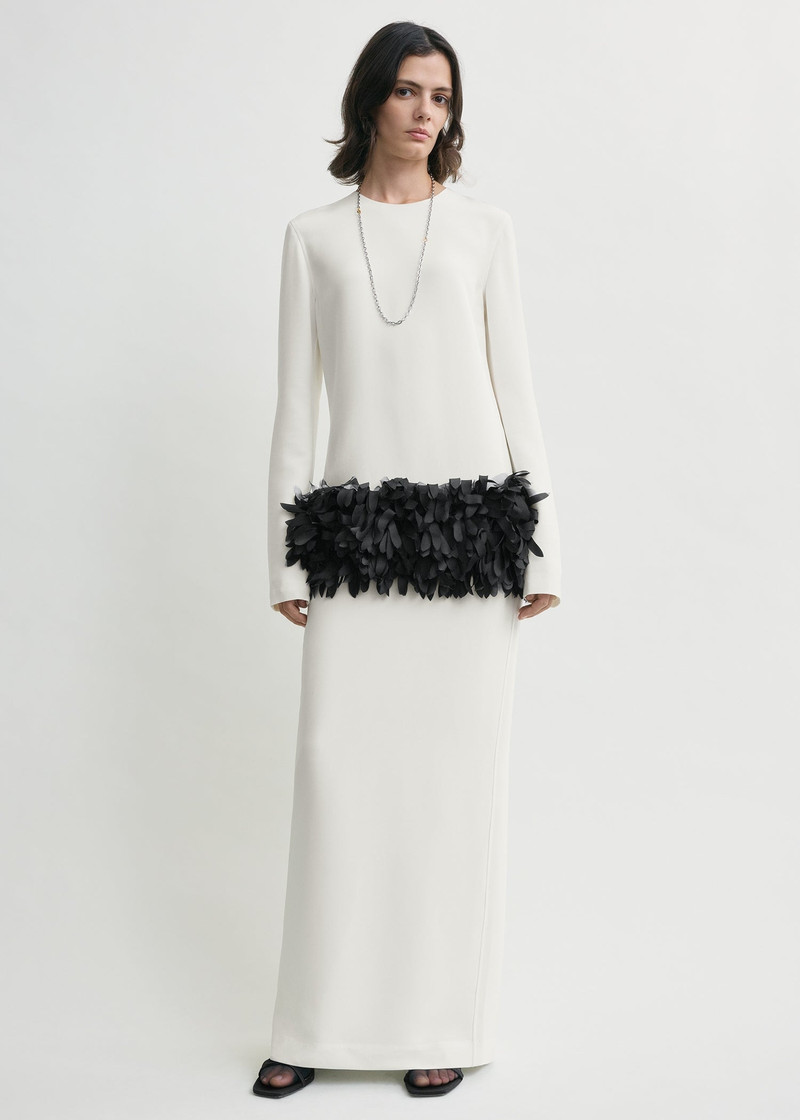 Petal dress off-white 6