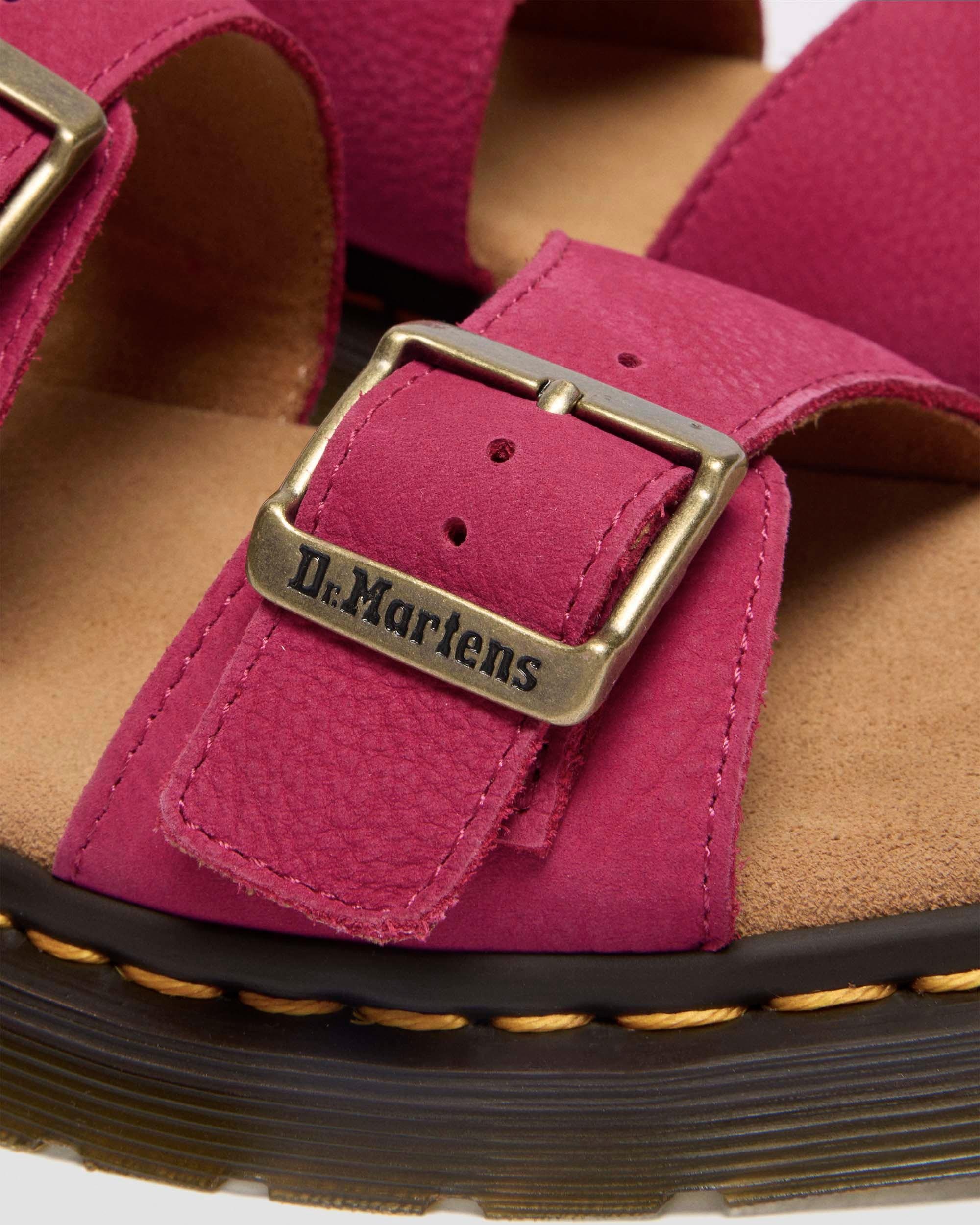 Josef Nubuck Leather Slide Sandals - 7