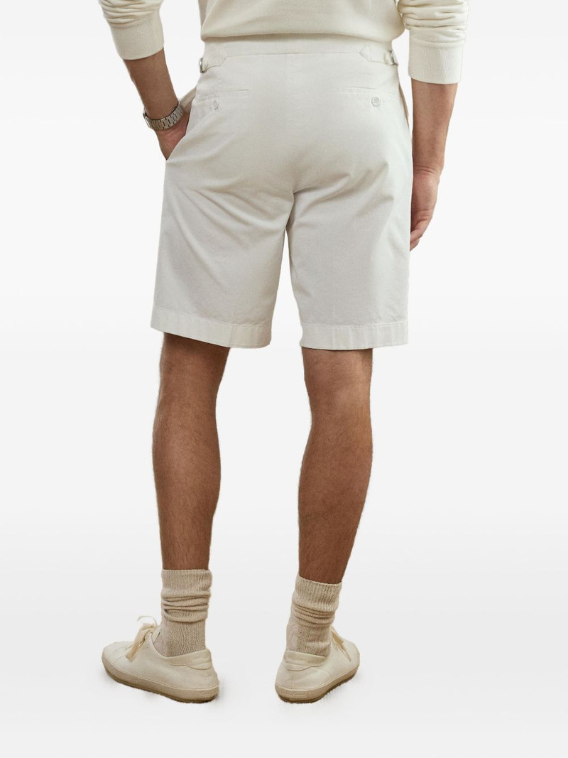 pleated-detail chino short 3