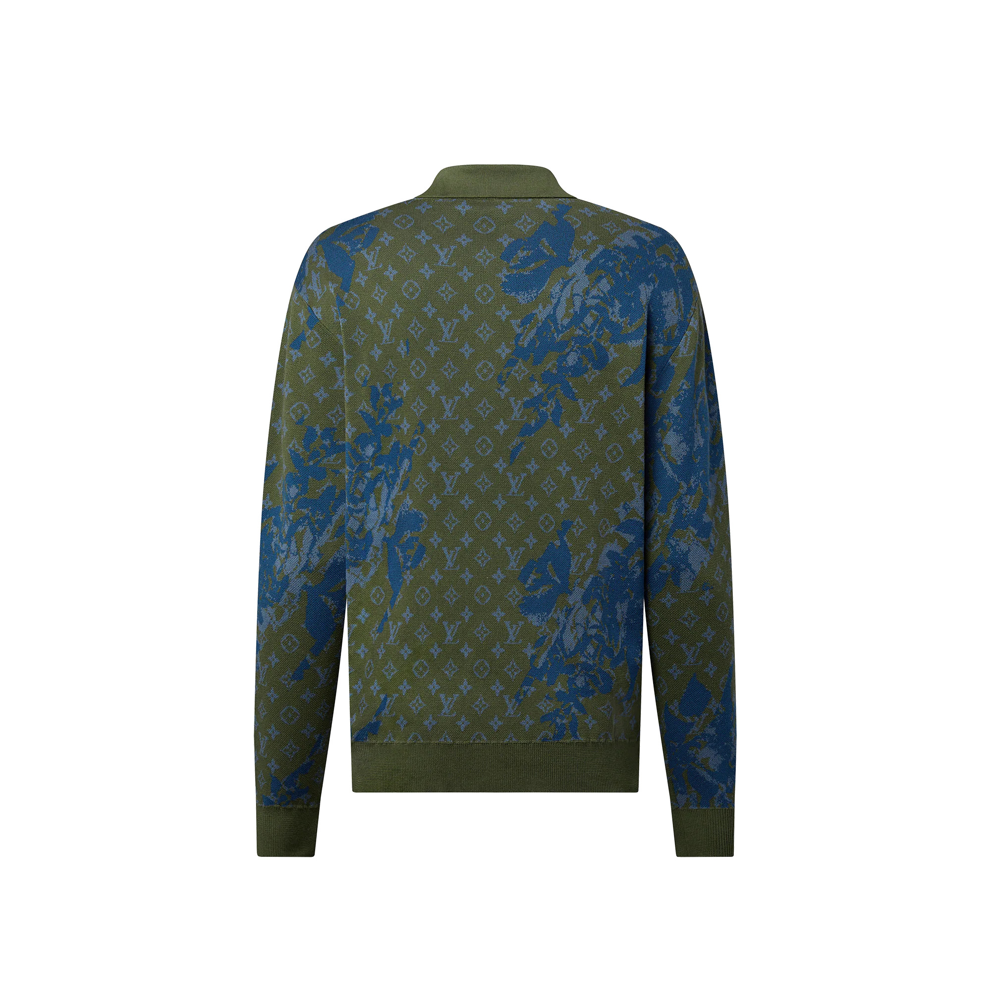 Monogram Long-Sleeved Knitted Polo - 3