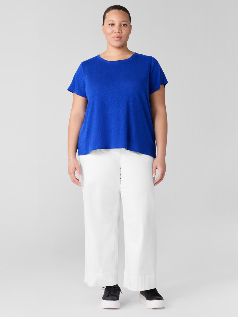 Organic Linen Jersey Crew Neck Tee 6