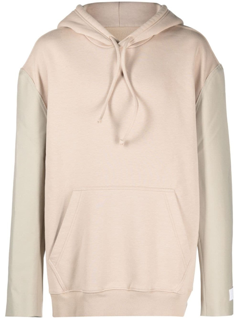 logo-appliquÃ© contrast-sleeve hoodie 1