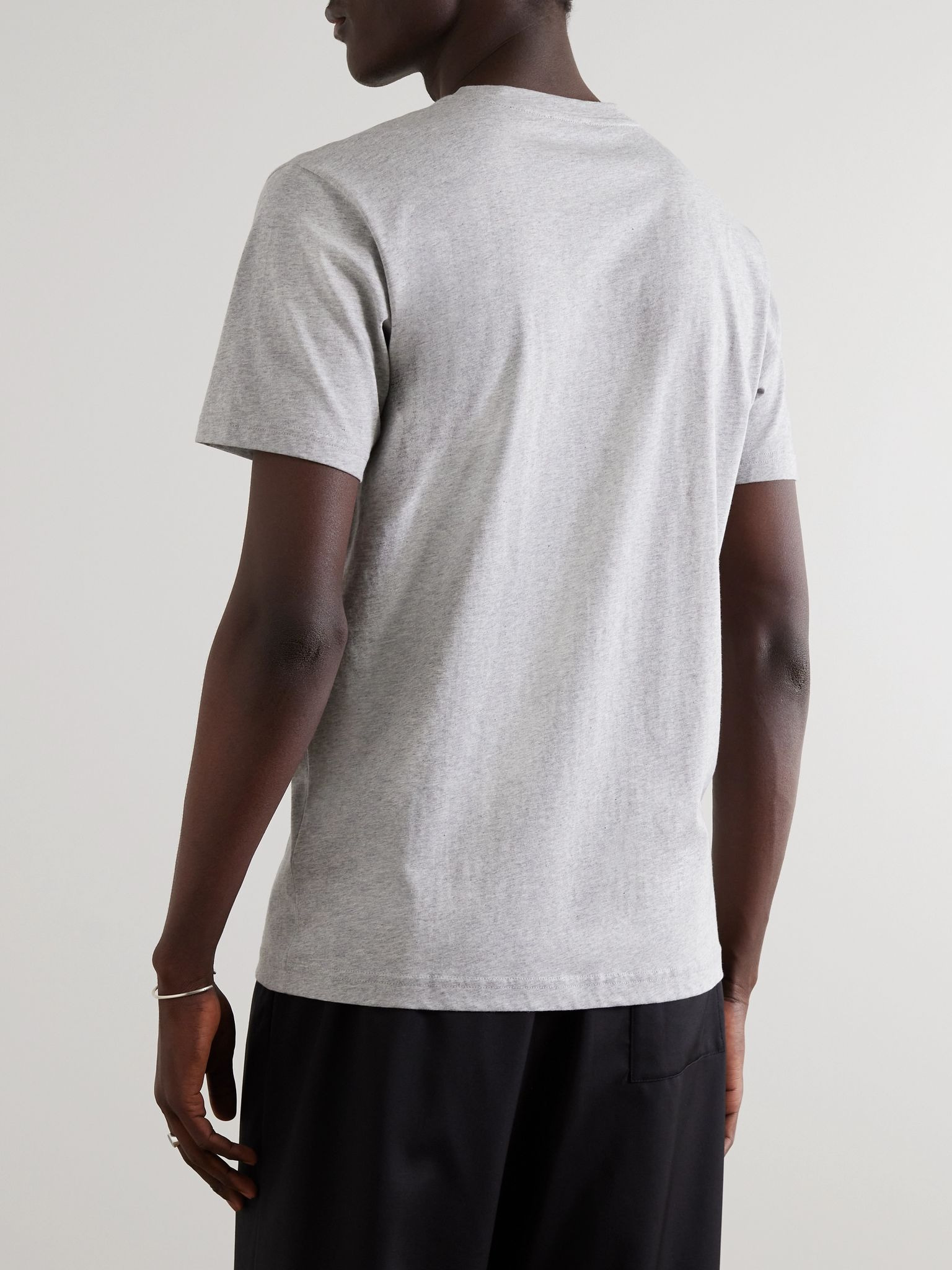 Riviera Supima Cotton-Jersey T-Shirt Gray - 4