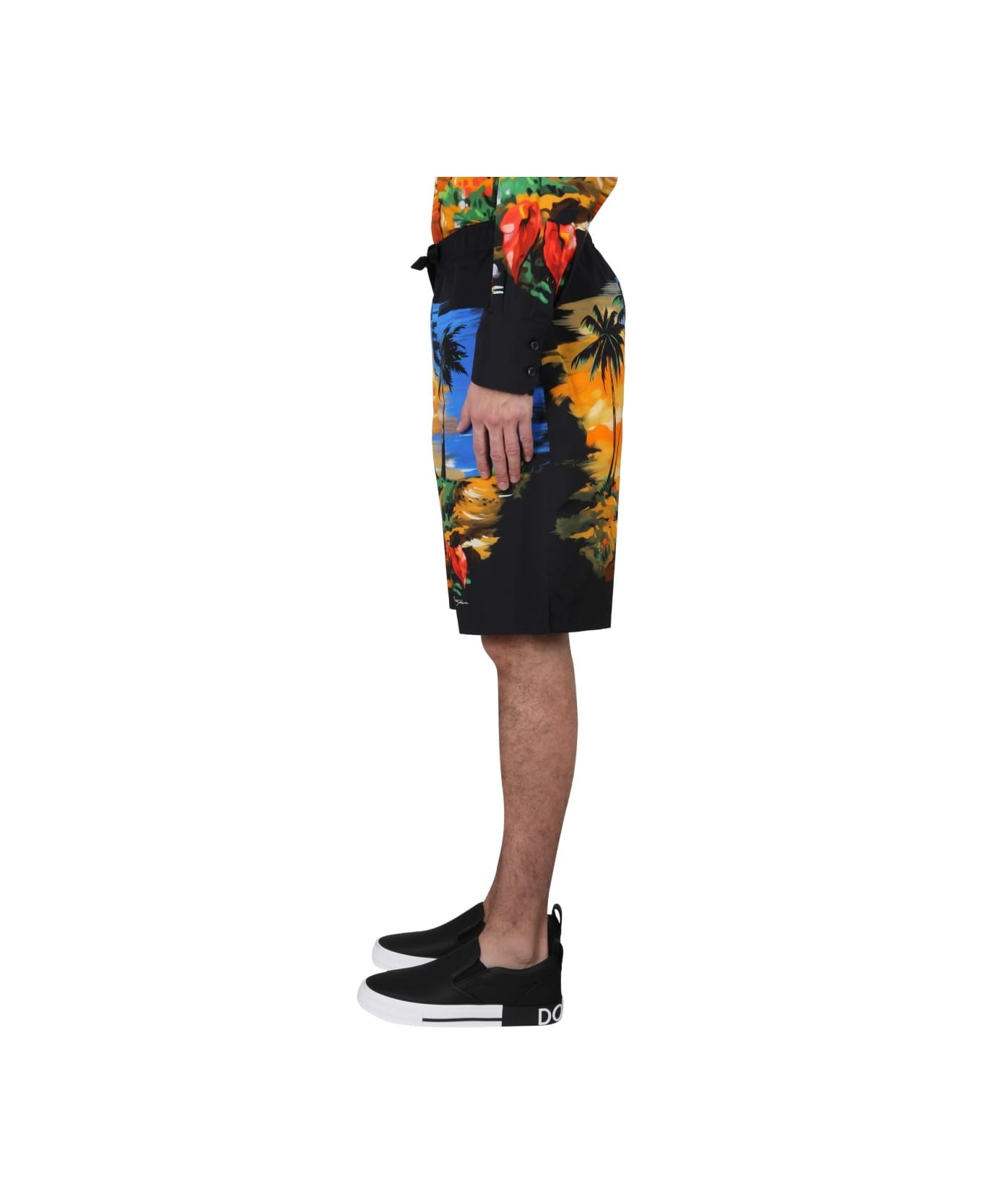 Bermuda Shorts With Hawaii Print - 3