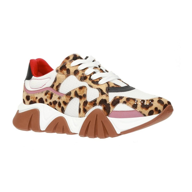 VERSACE LEOPARD SNEAKERS WITH MESH PANELS outlook