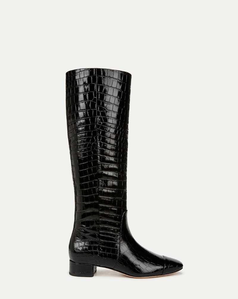 CECILE CROC-EMBOSSED TALL BOOT 1