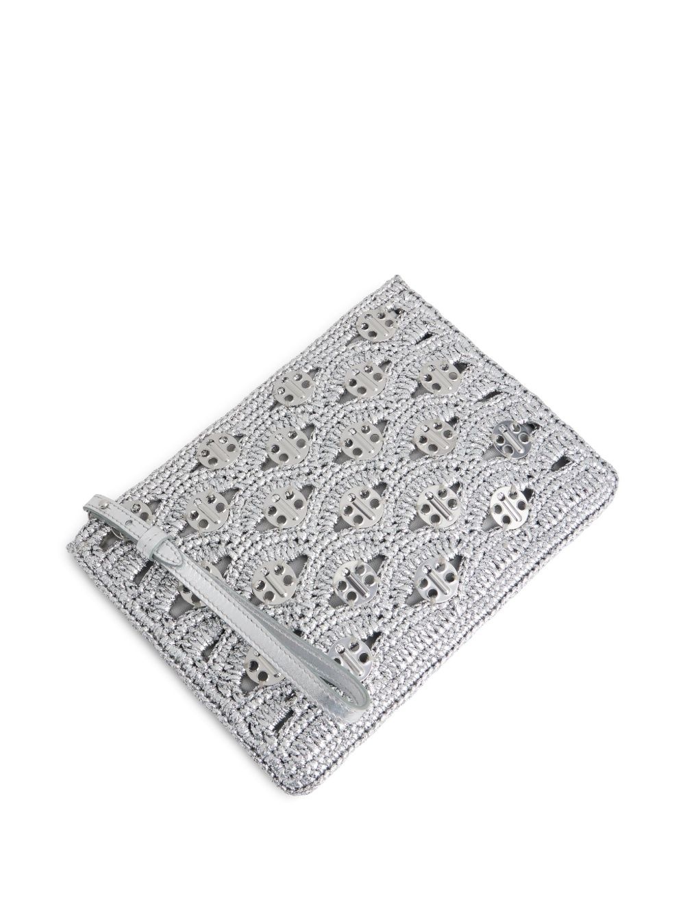 raffia clutch bag - 4