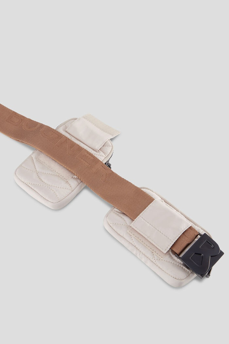 Enja Bavarian wool multipocket belt bag in Cream 4