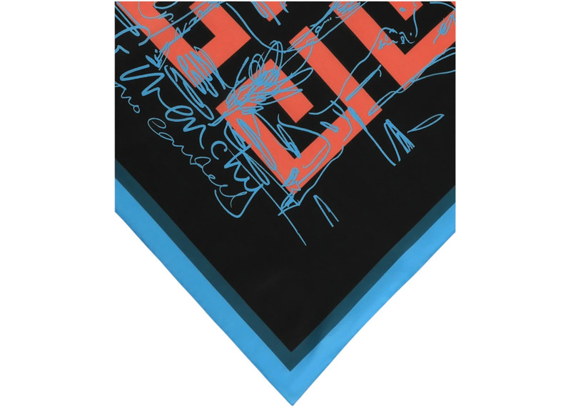 Givenchy Givenchy Givenchy x Tomo Campbell 4G Monogram Scarf Black outlook