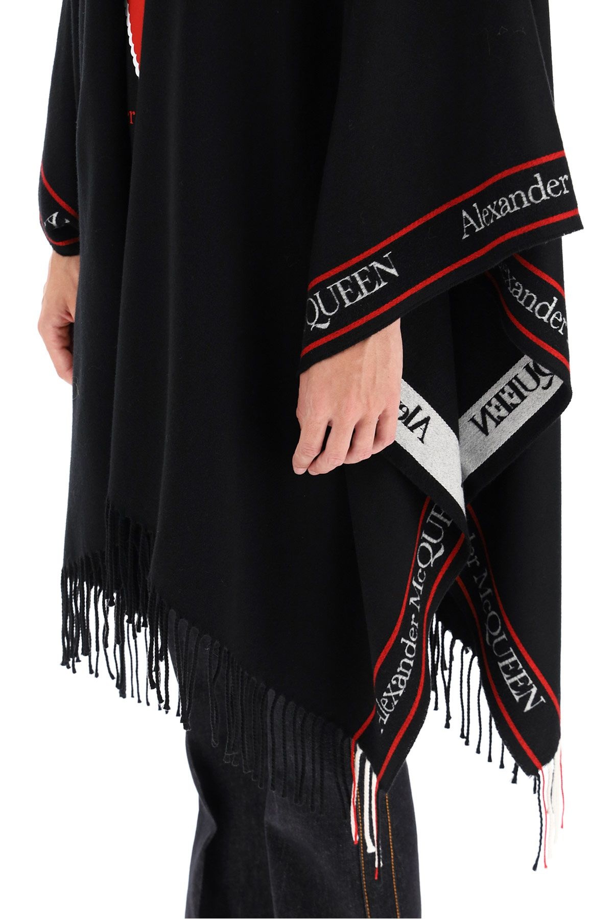 CAPE WITH JACQUARD LOGO - 5