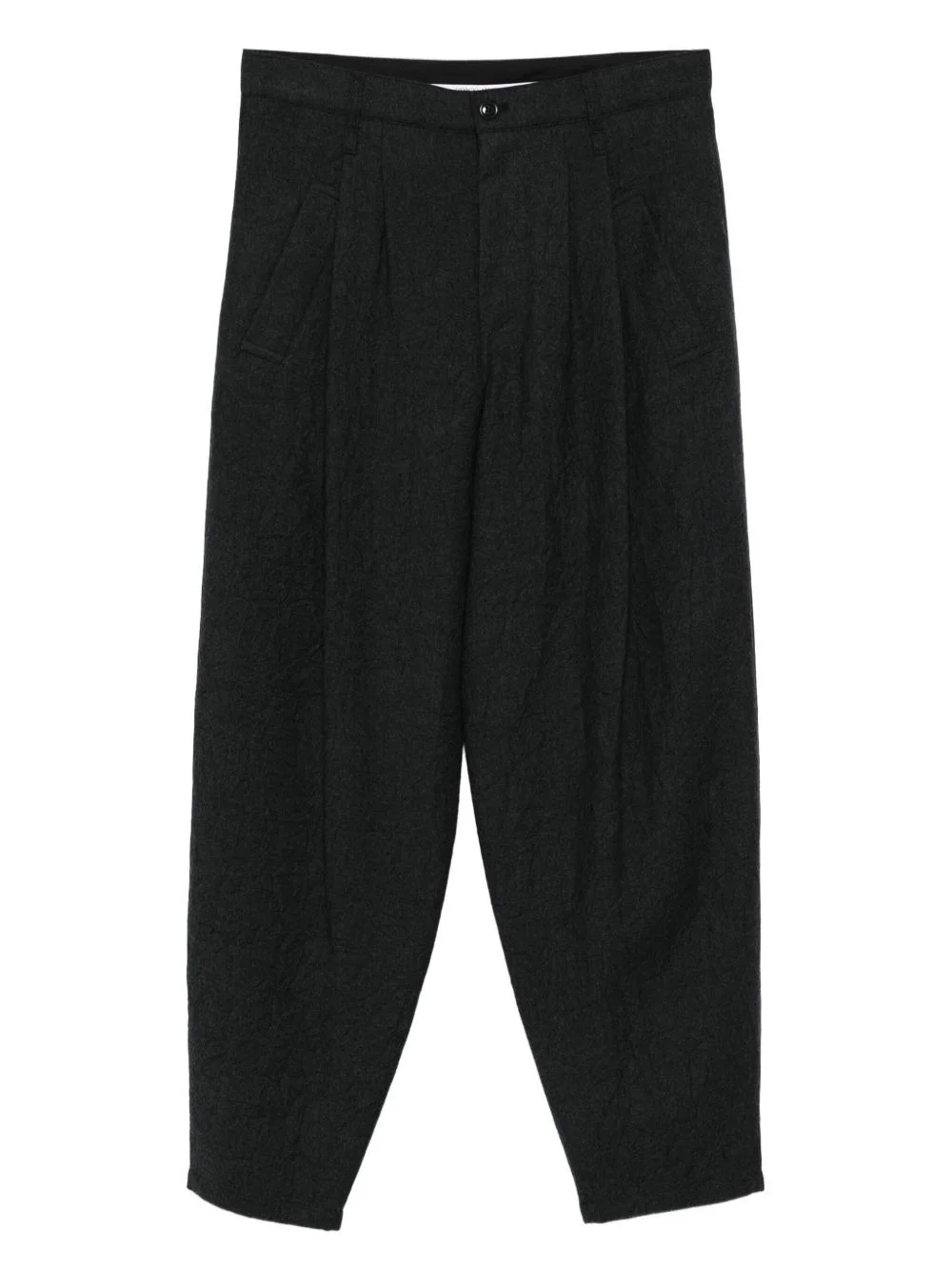 pleated wool trousers - 1