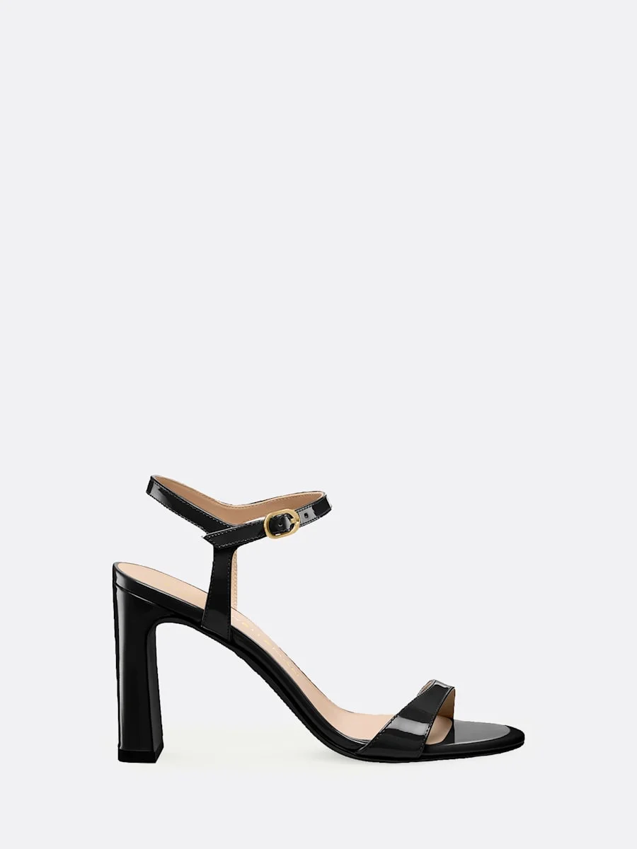 Babette Patent Leather Ankle-Strap Sandals - 1