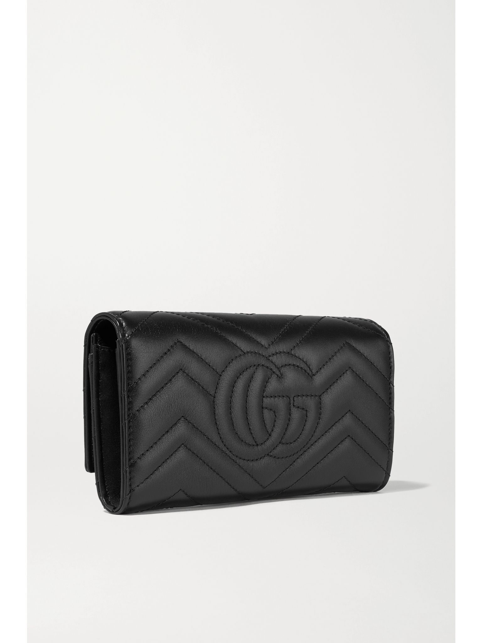 GG Marmont quilted leather wallet Black - 3