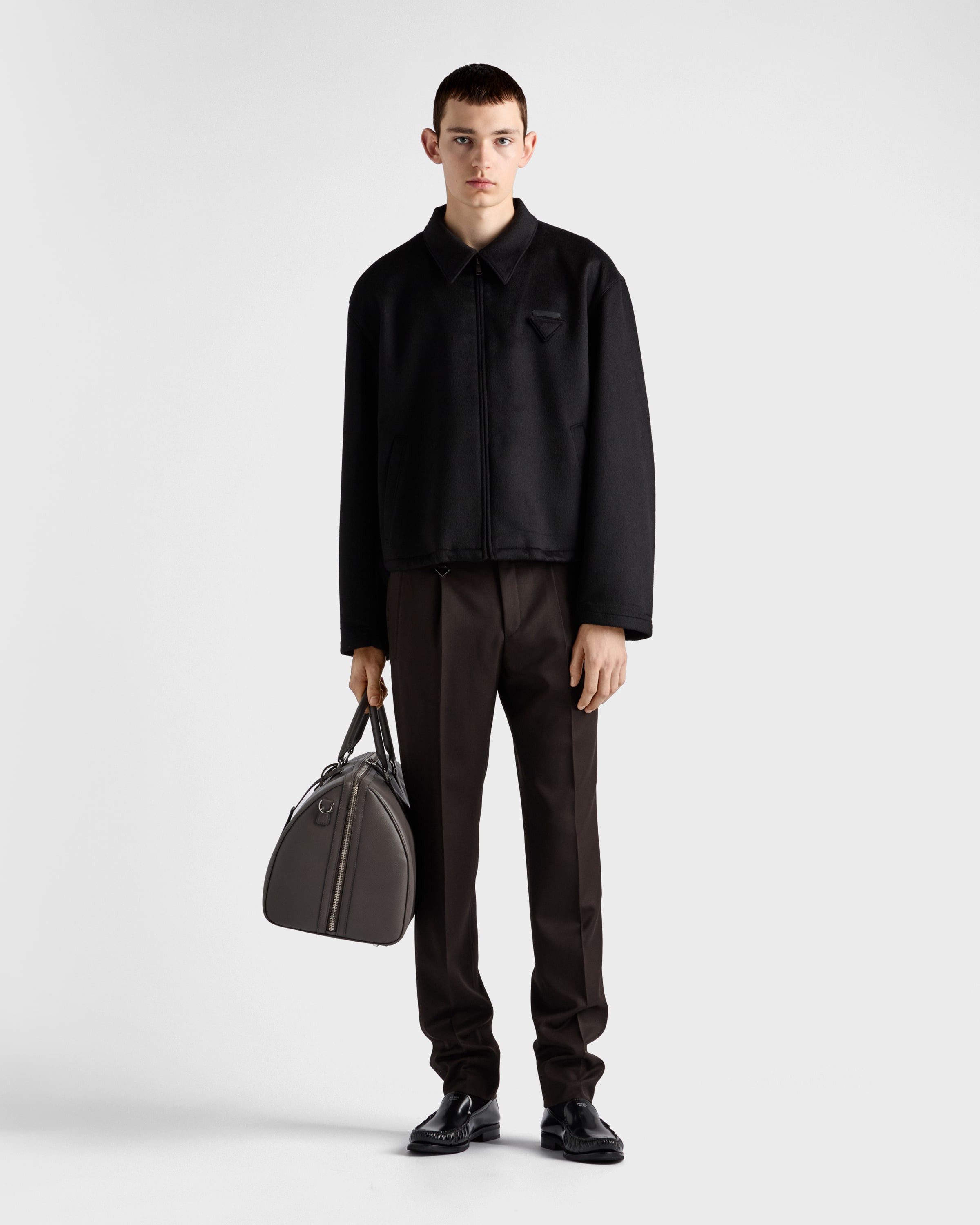 Wool and cashmere blouson jacket - 2