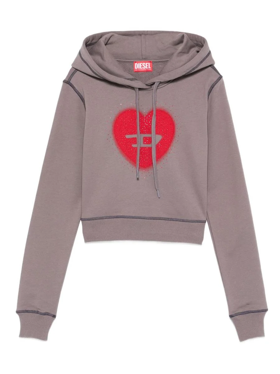 Diesel Heart Cotton Hoodie - 1