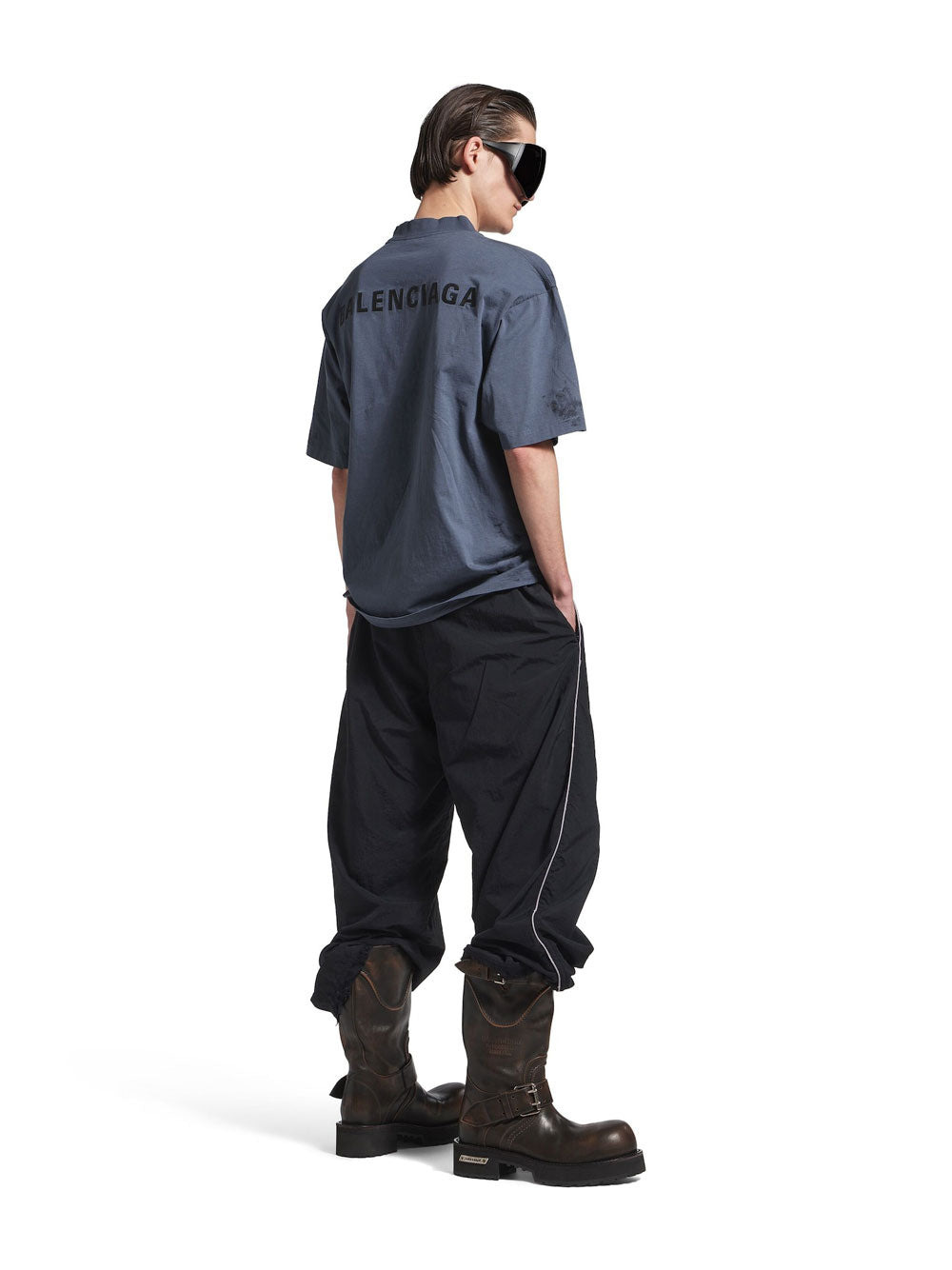 Balenciaga Back Medium Fit T-Shirt In Faded Jersey - 3