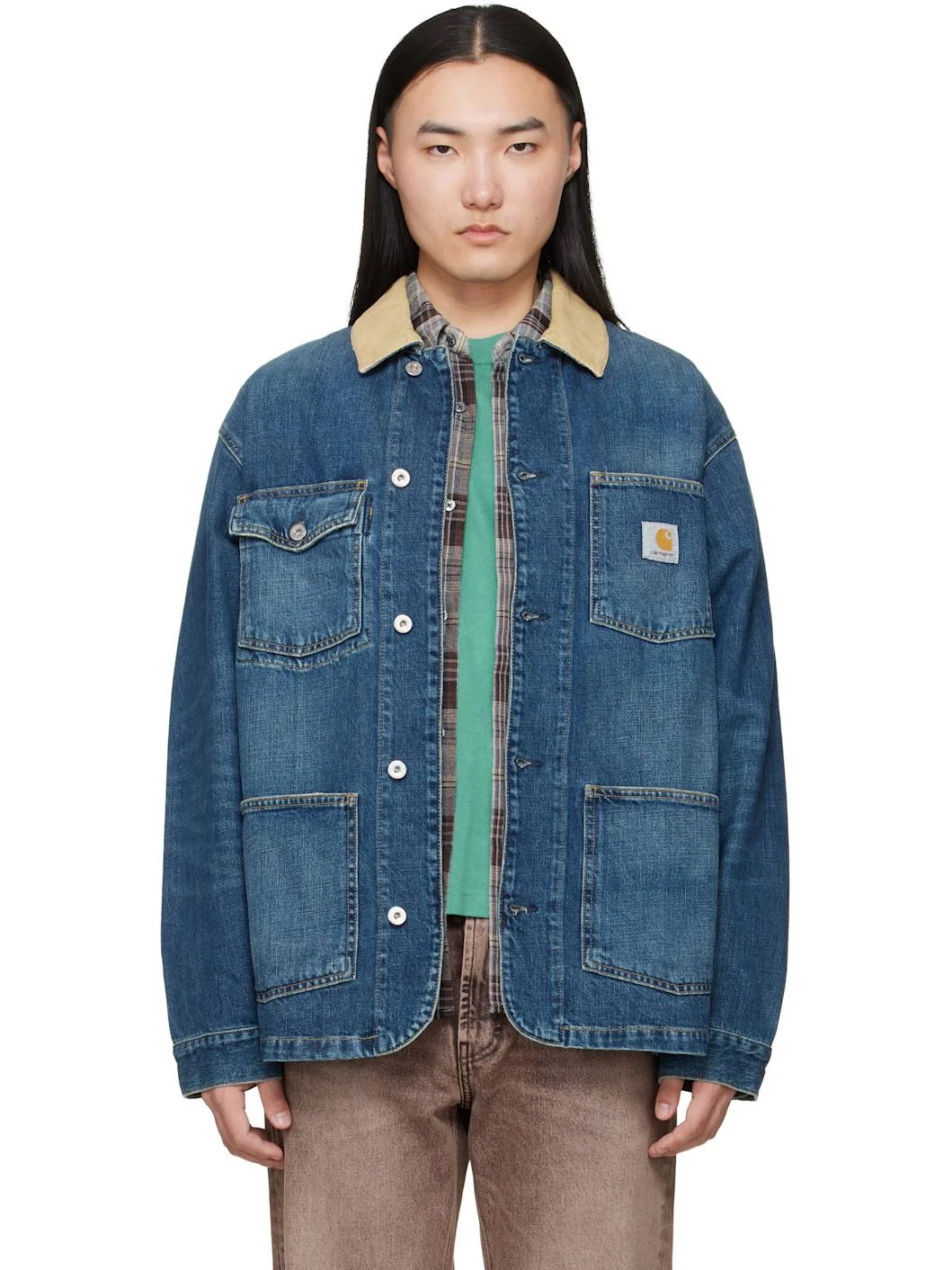 Blue Warren Denim Chore Coat - 1