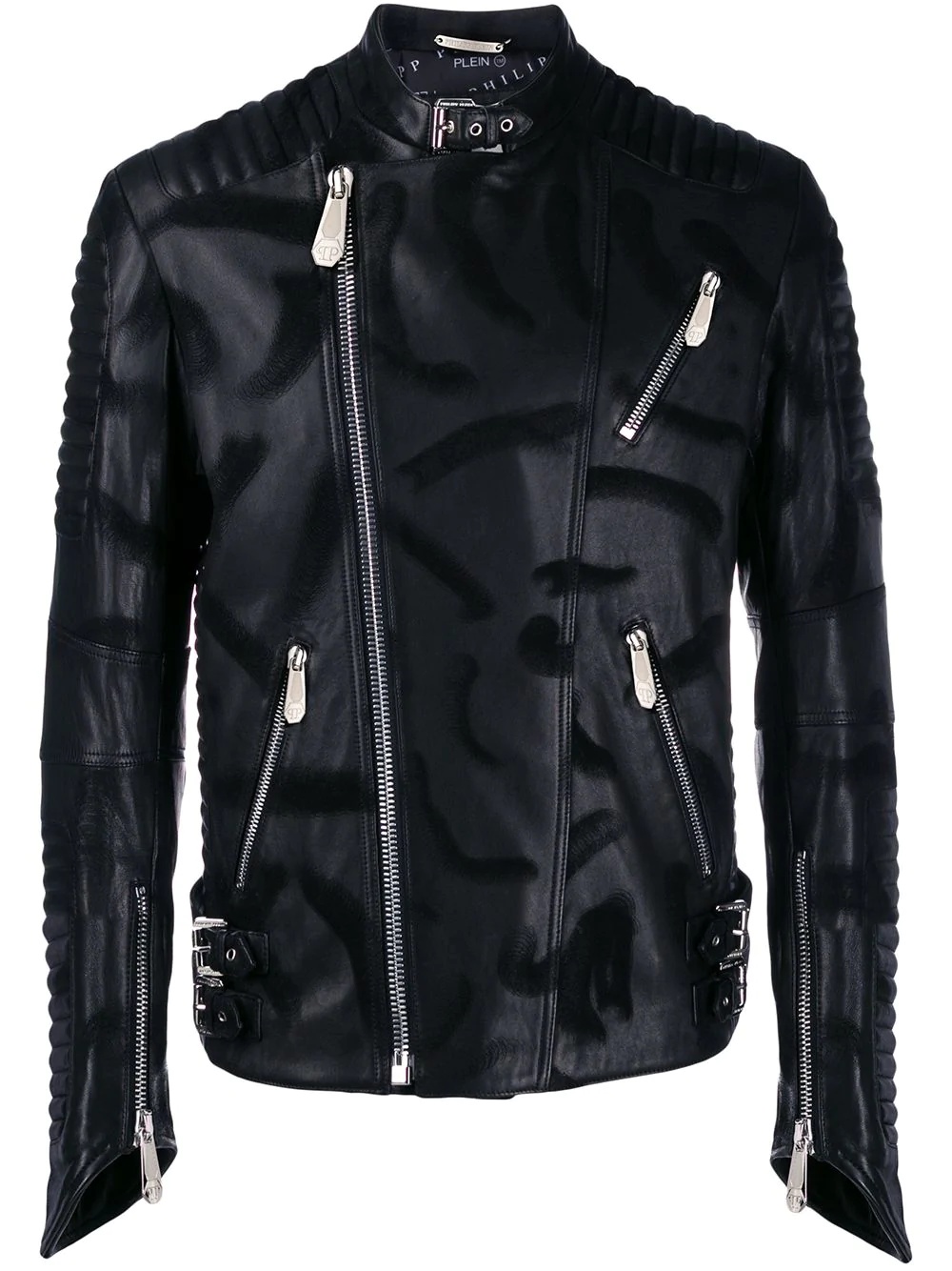 skull biker jacket - 1