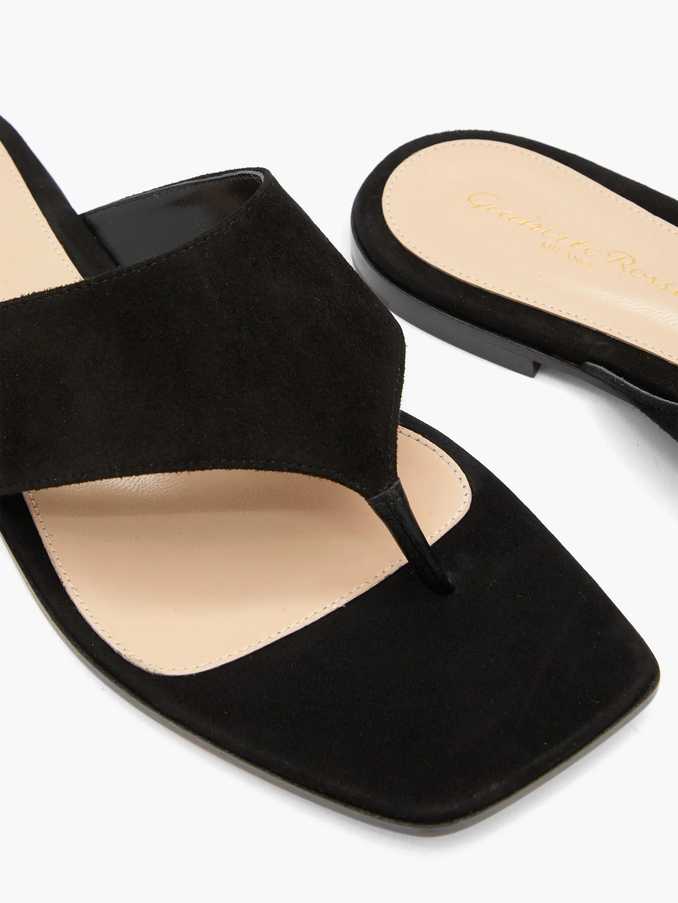 Thong suede sandals - 6