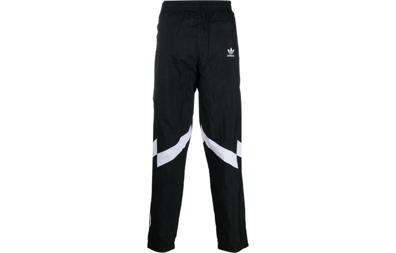 adidas Men's adidas originals FW22 Rekive Printing Logo Stripe Drawstring Straight Sports Pants/Trousers/Jo outlook