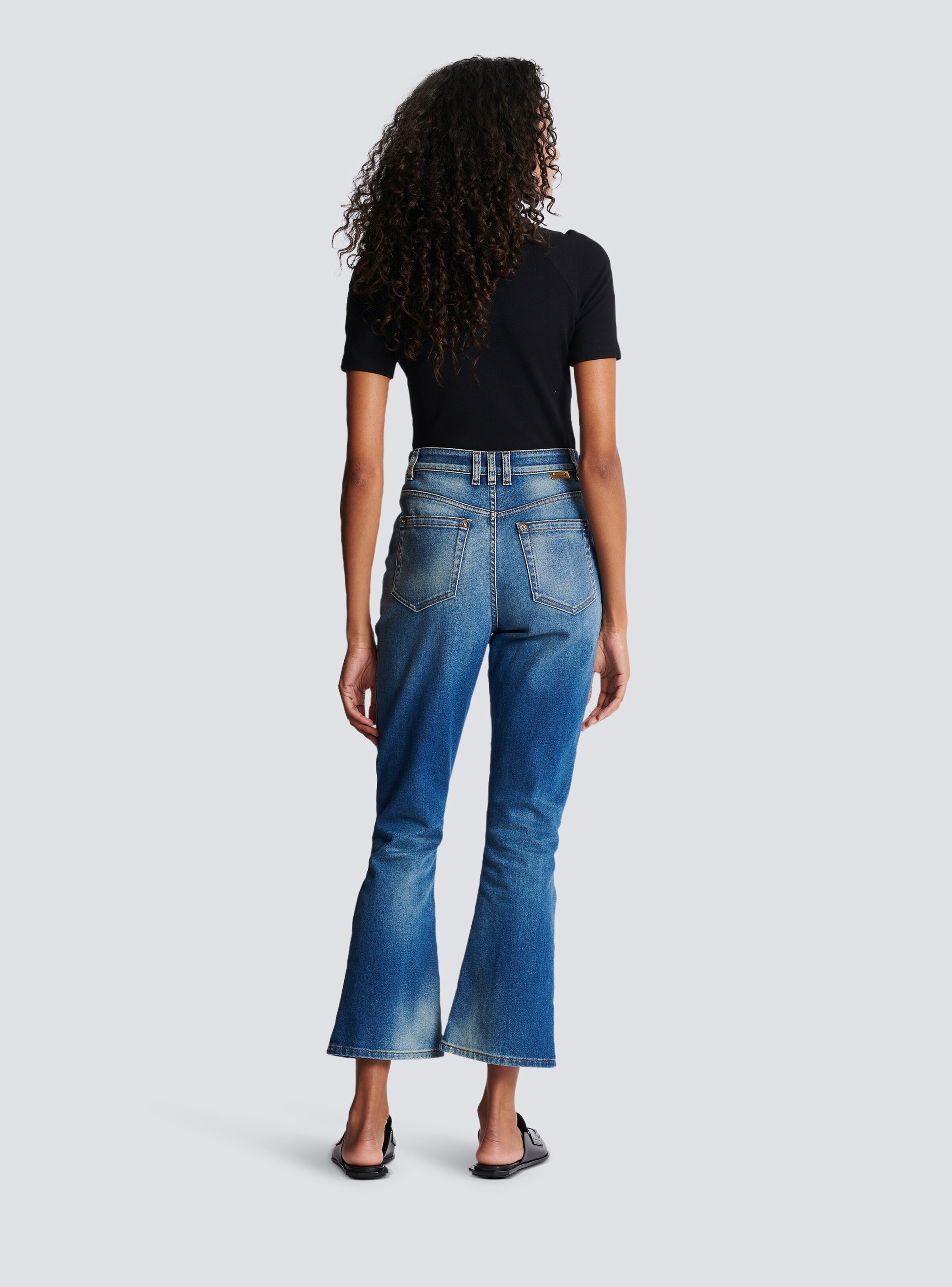 Bootcut denim jeans - 4