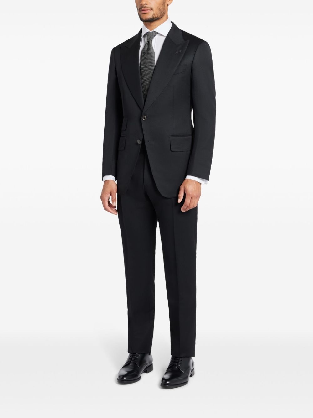 O'Connor wool-mohair blend suit - 3