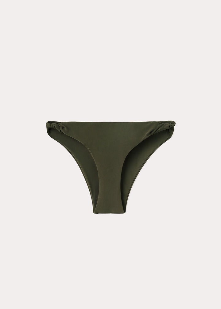 Twist-side bikini bottoms faded olive - 1