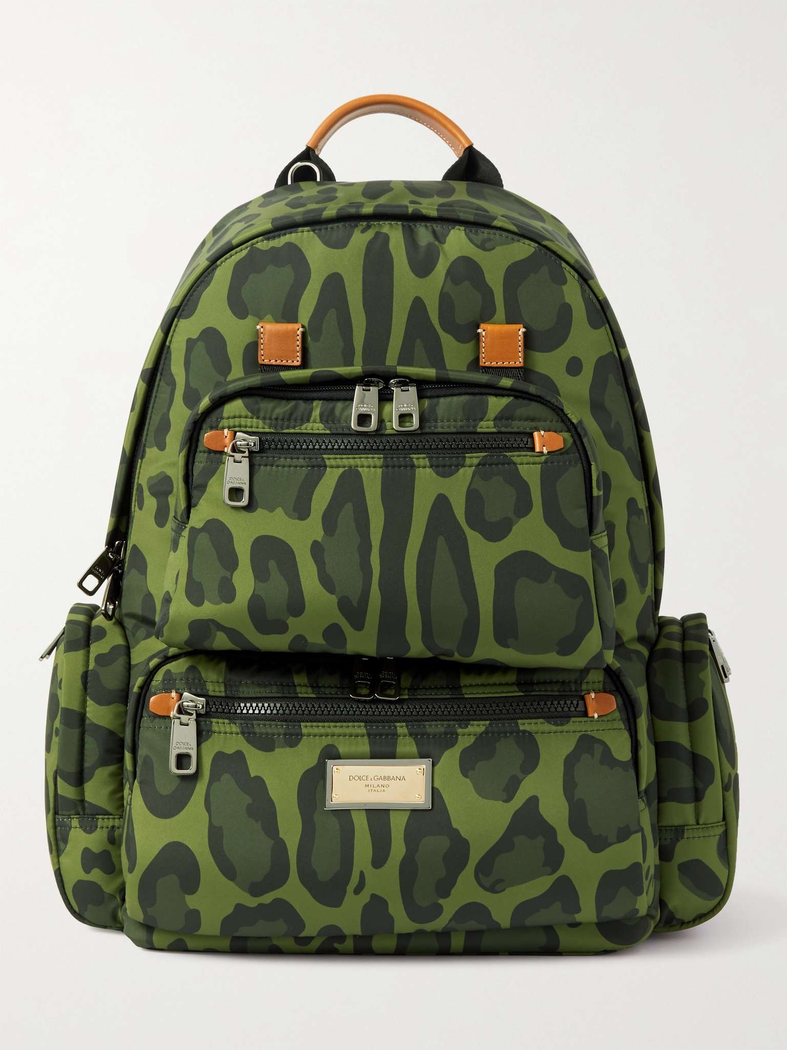 Leopard-Print Shell Backpack - 1