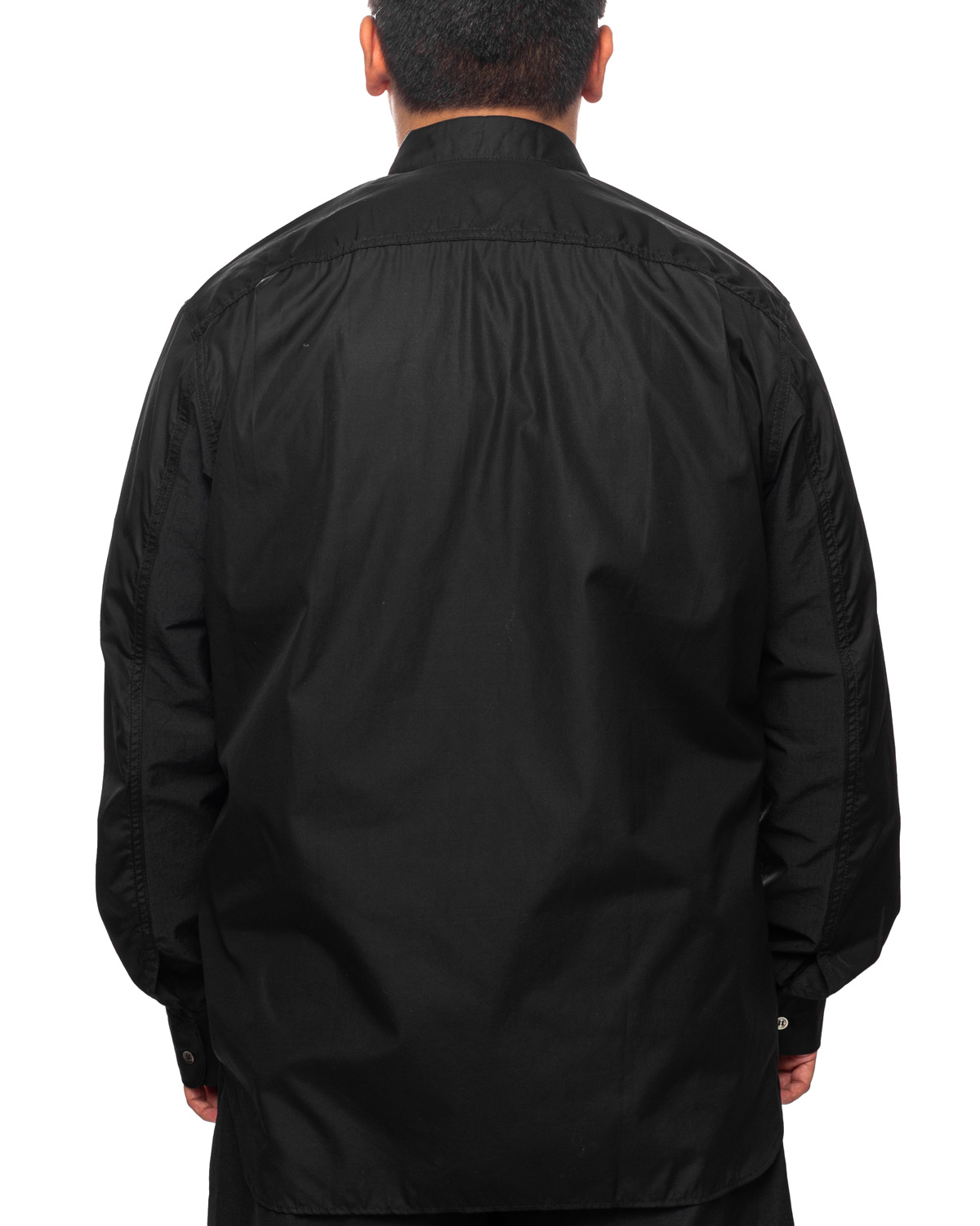 Men's Shirt Black Multi Fabric Mix HL-B001-051 - 3
