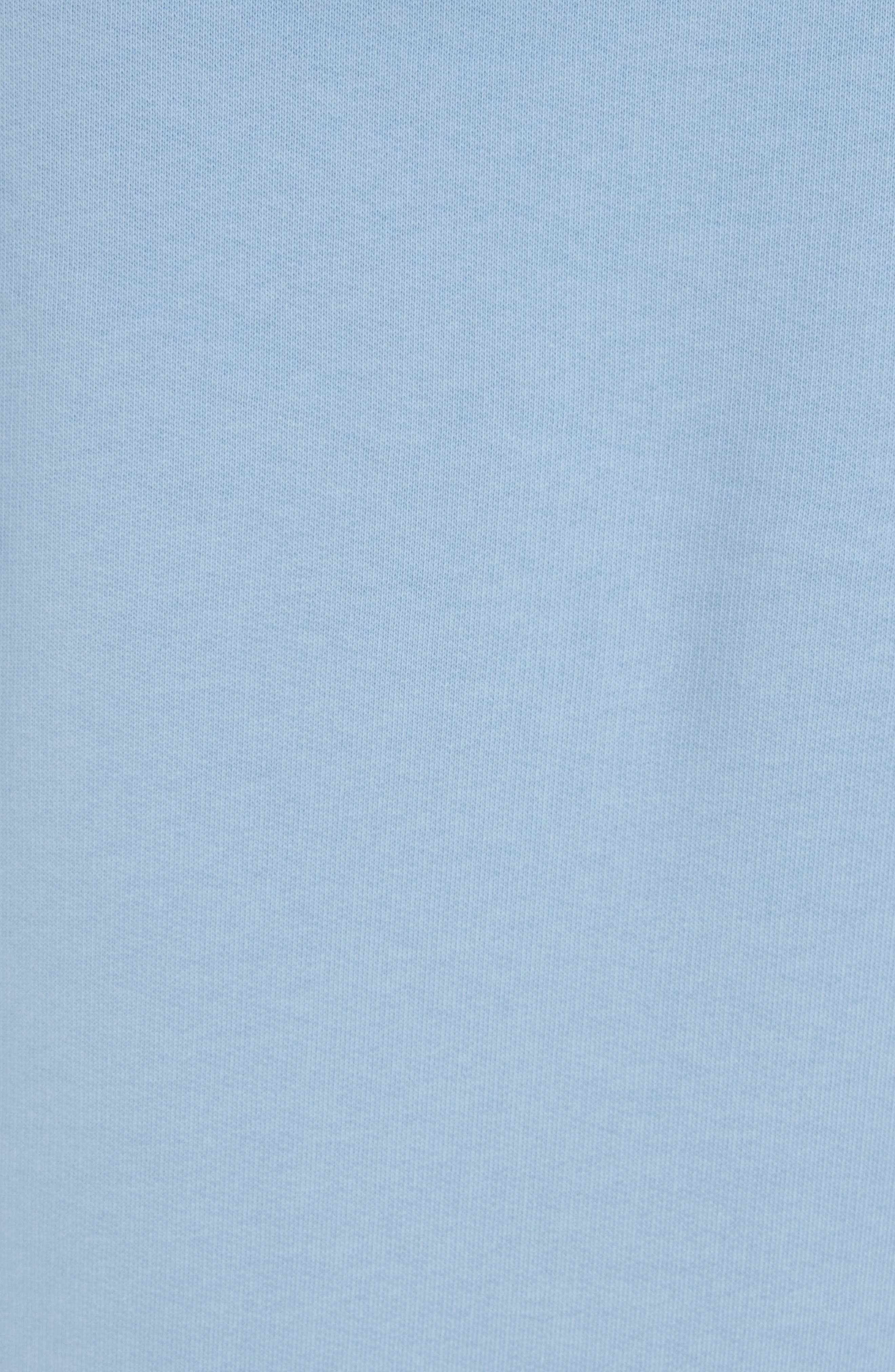 Balmain Organic Cotton Logo Graphic Hoodie in Slj Pale Blue/White at Nordstrom - 7