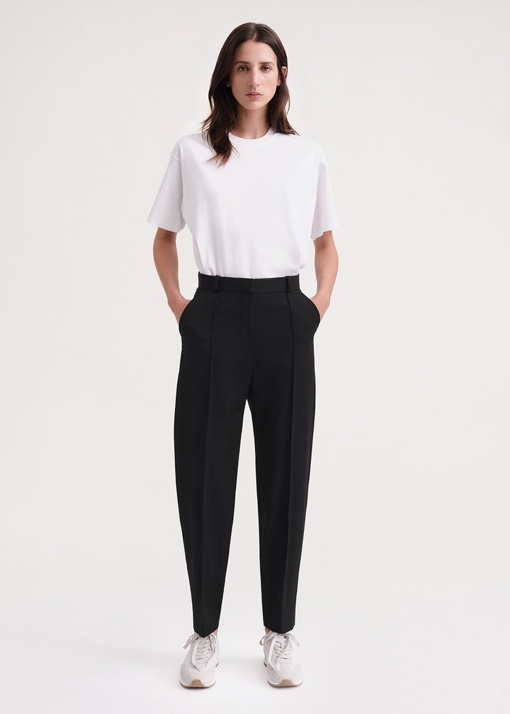 Sewn pleat wool trousers - 2