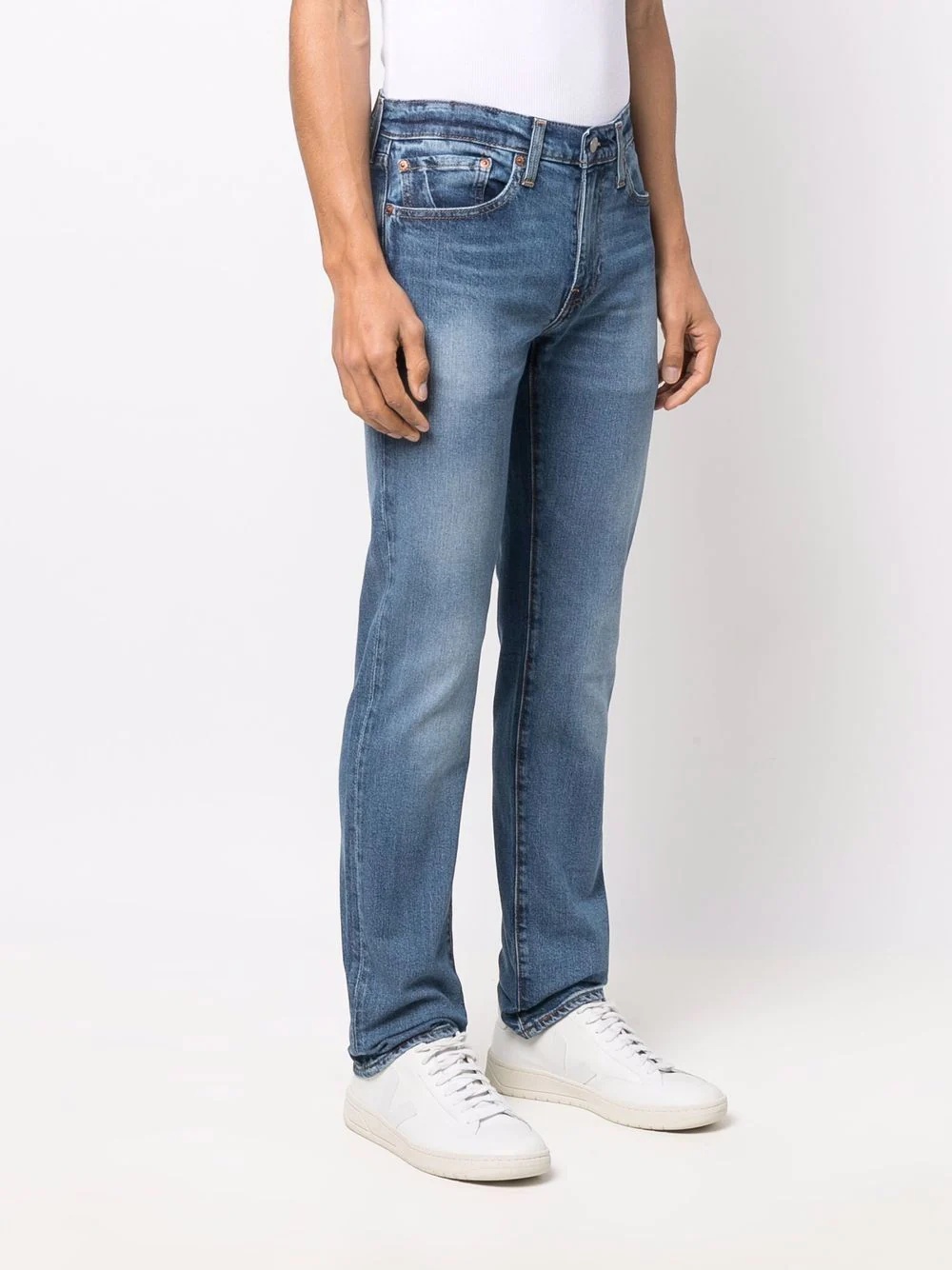 distressed regular-cut jeans - 3