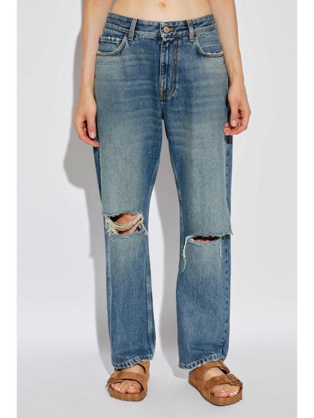 ripped detailing jeans - 3