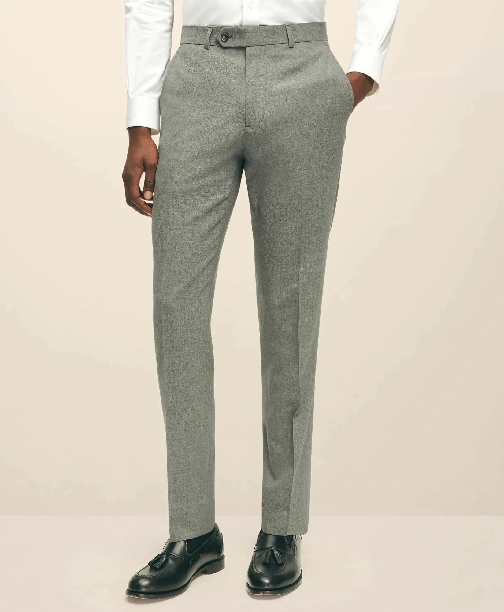 Brooks Brothers Explorer Collection Slim Fit Wool Suit Pants - 1