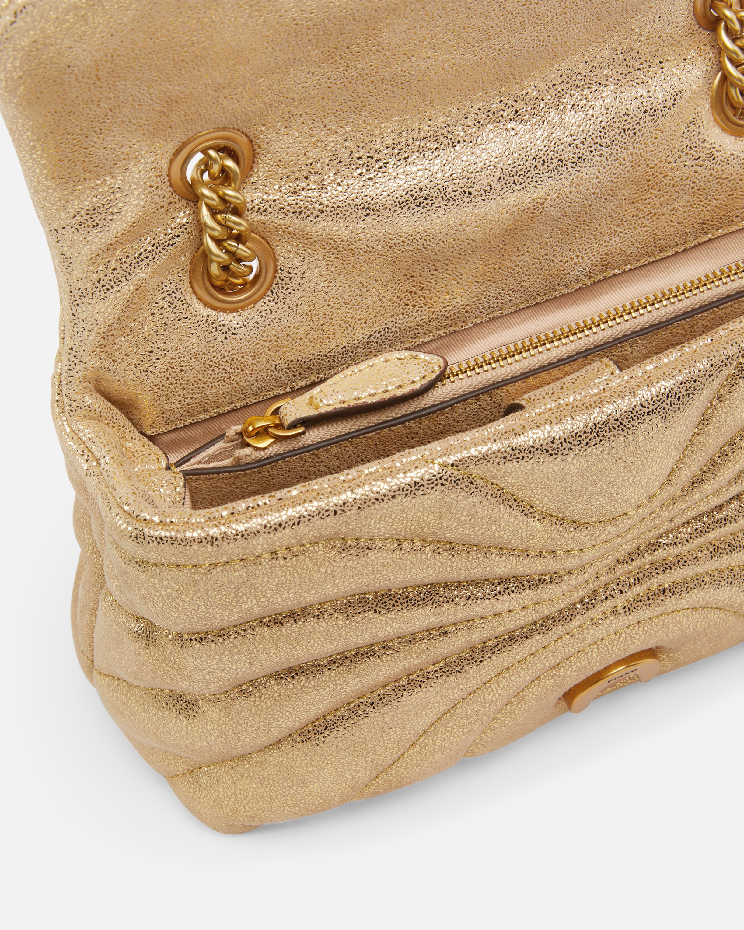 LOVE BAG PUFF BUTTERFLY SUEDE GLITTER SMALL SHOULDER BAG - 4