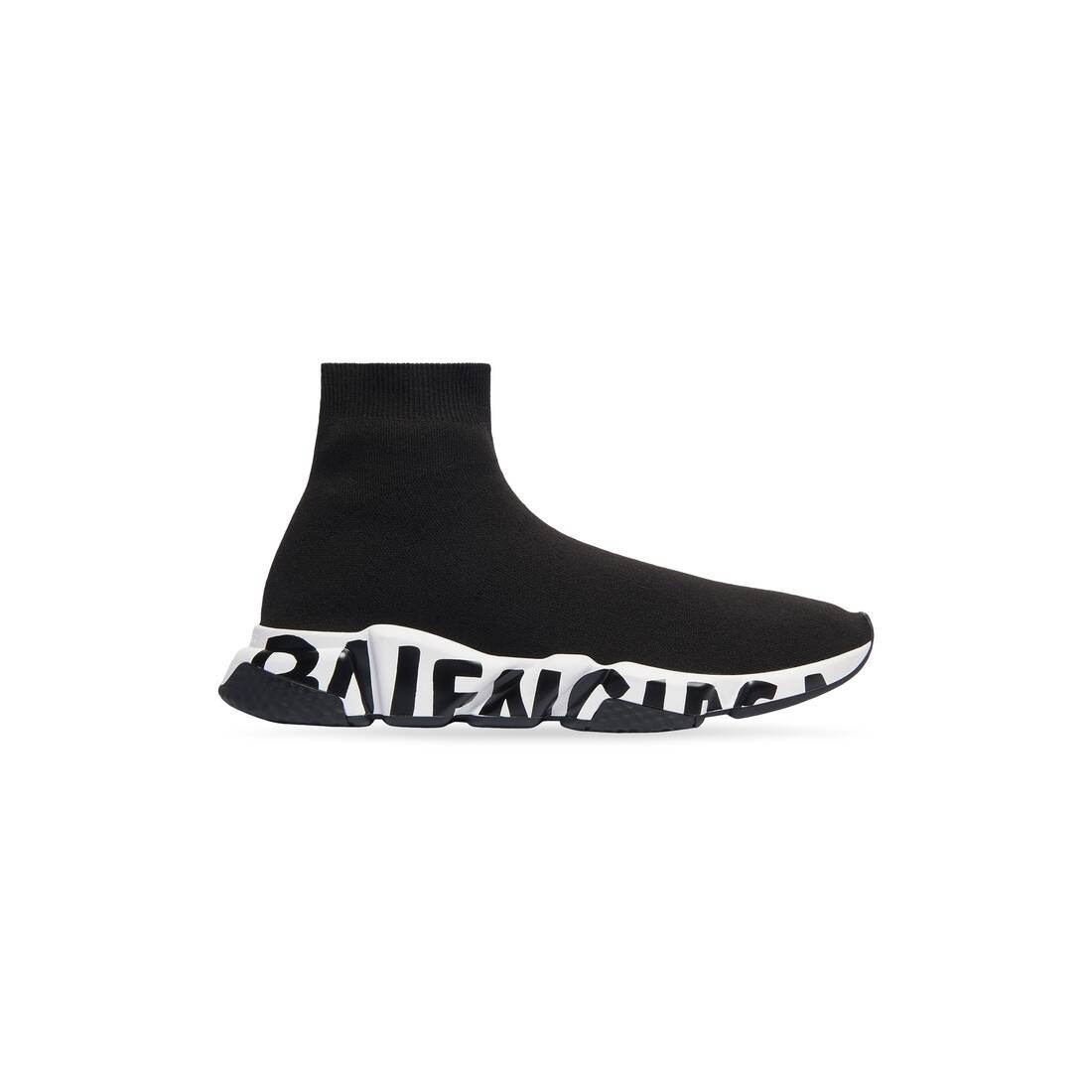 Men's Speed Graffiti Sneaker in Black/white - 1