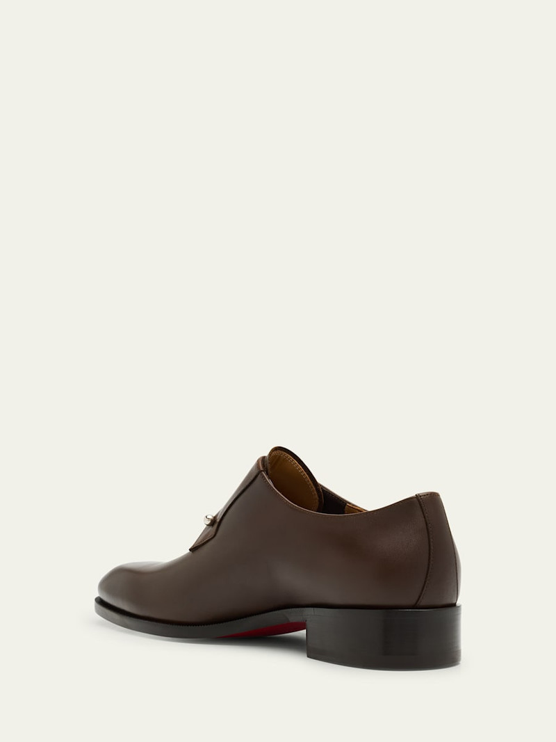 Christian Louboutin Men's Chambeli Monk-Strap Leather Loafers outlook