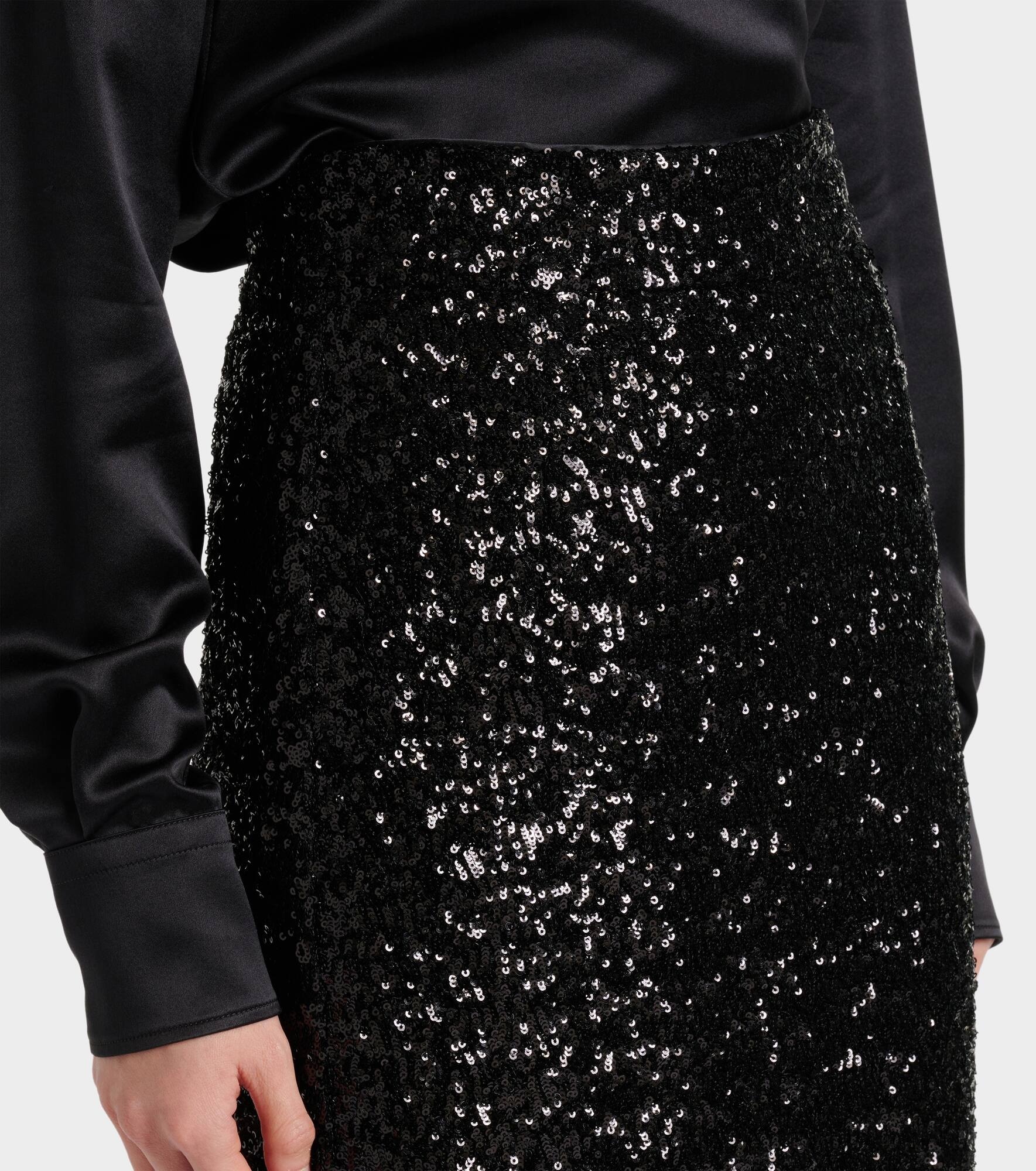 Sequined midi skirt - 4