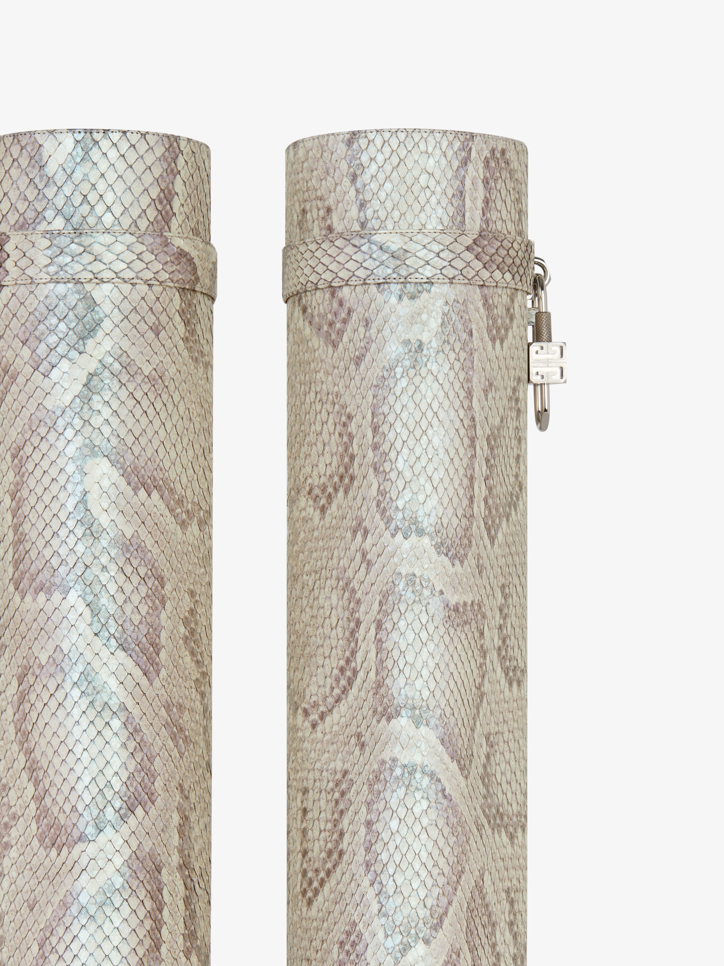 SHARK LOCK BOOTS IN PYTHON WITH PEARL EFFECT - 6
