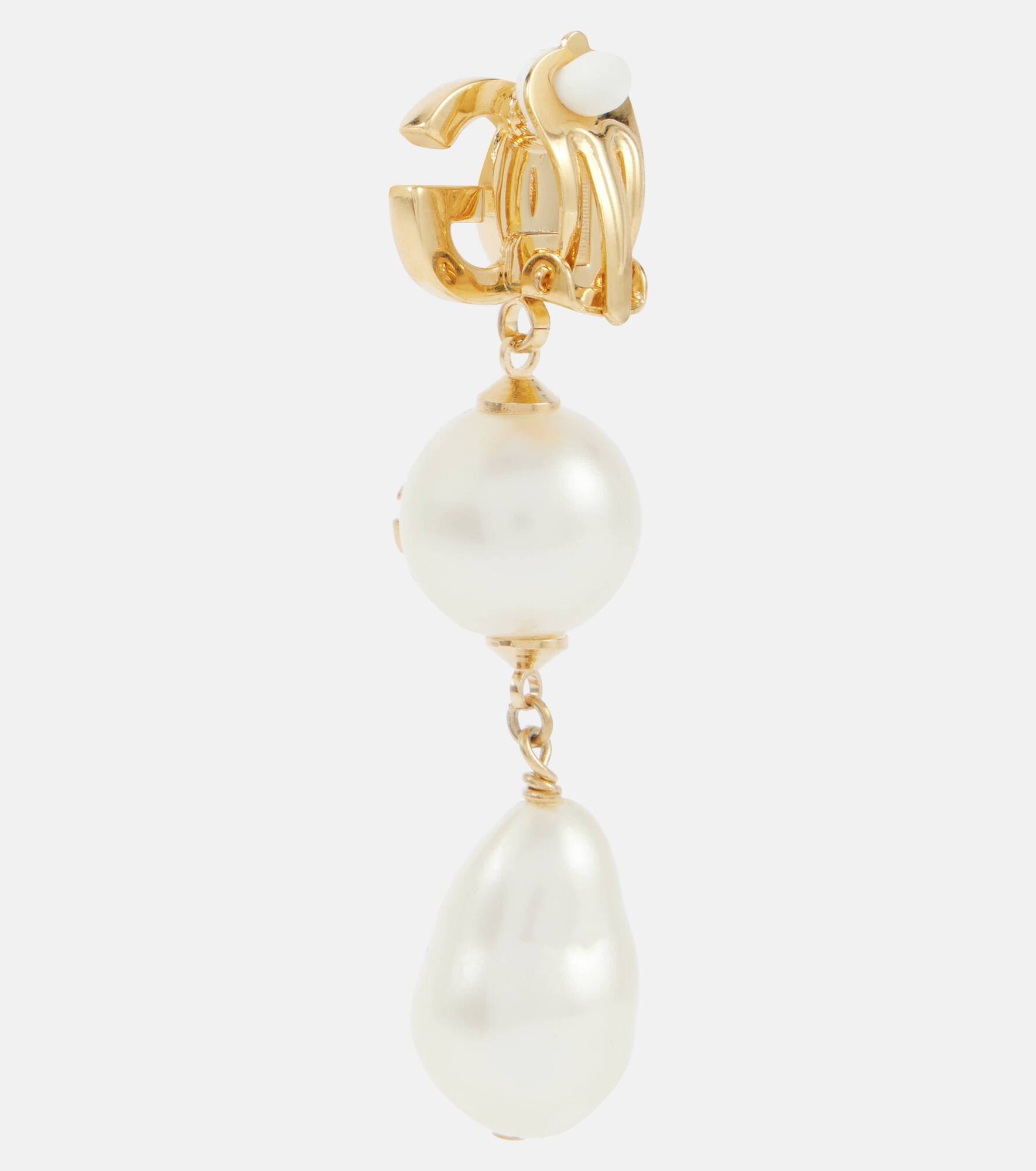 DG faux pearl earrings - 5