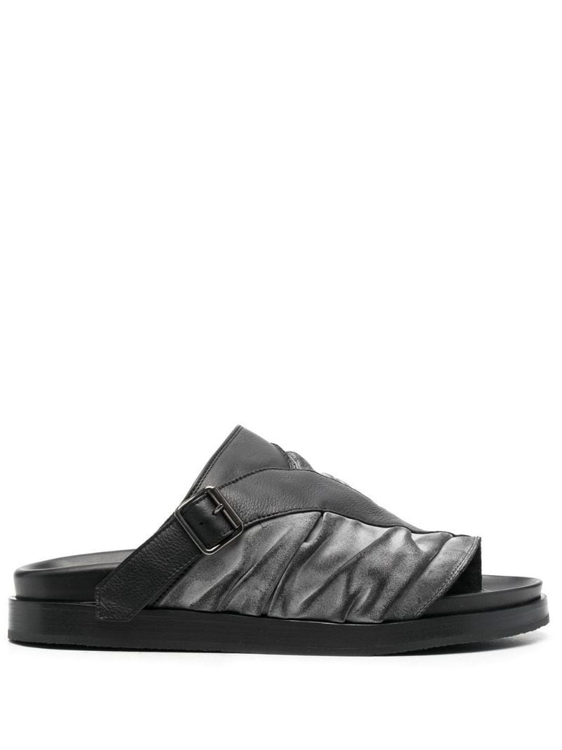 panelled leather sandals 1