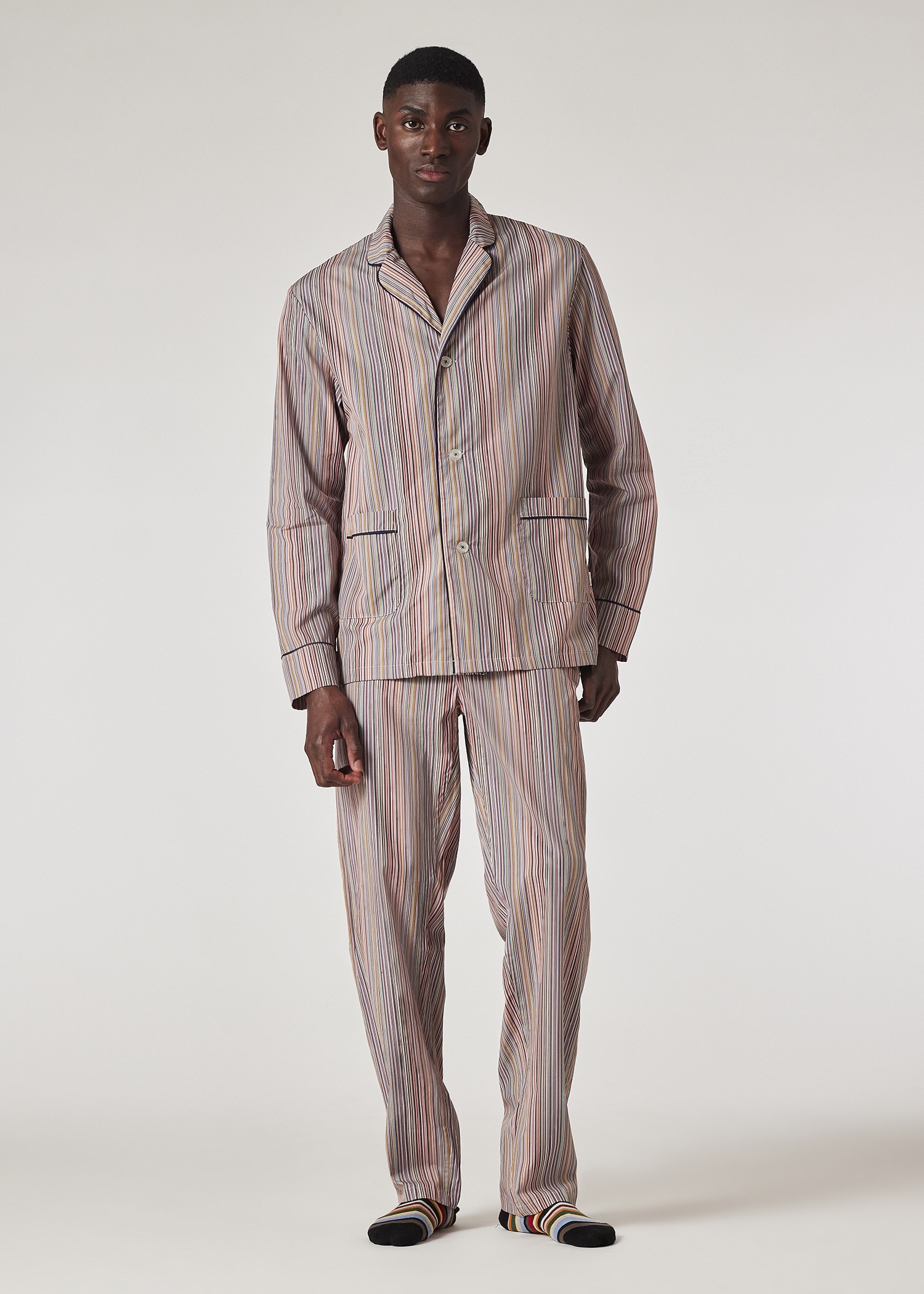 'Signature Stripe' Cotton Pyjama Set - 17