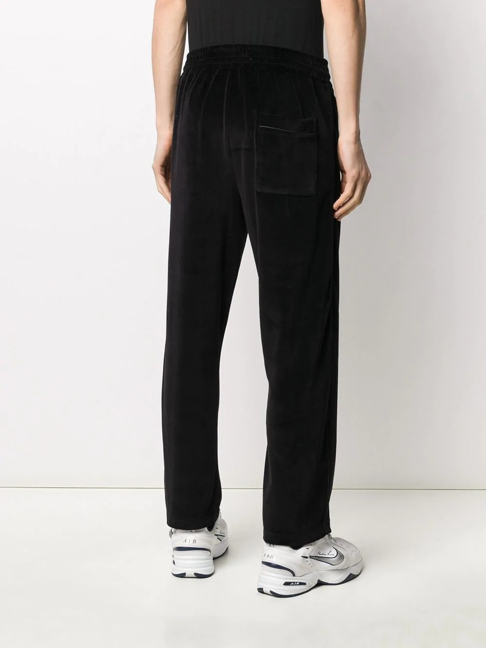 embroidered logo cropped track pants - 4