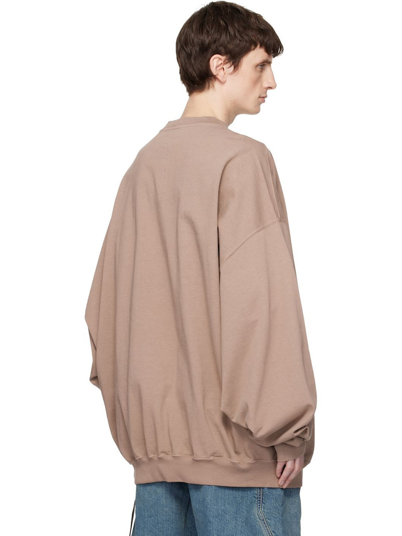 Taupe Temple Hun Crewneck Sweatshirt 3