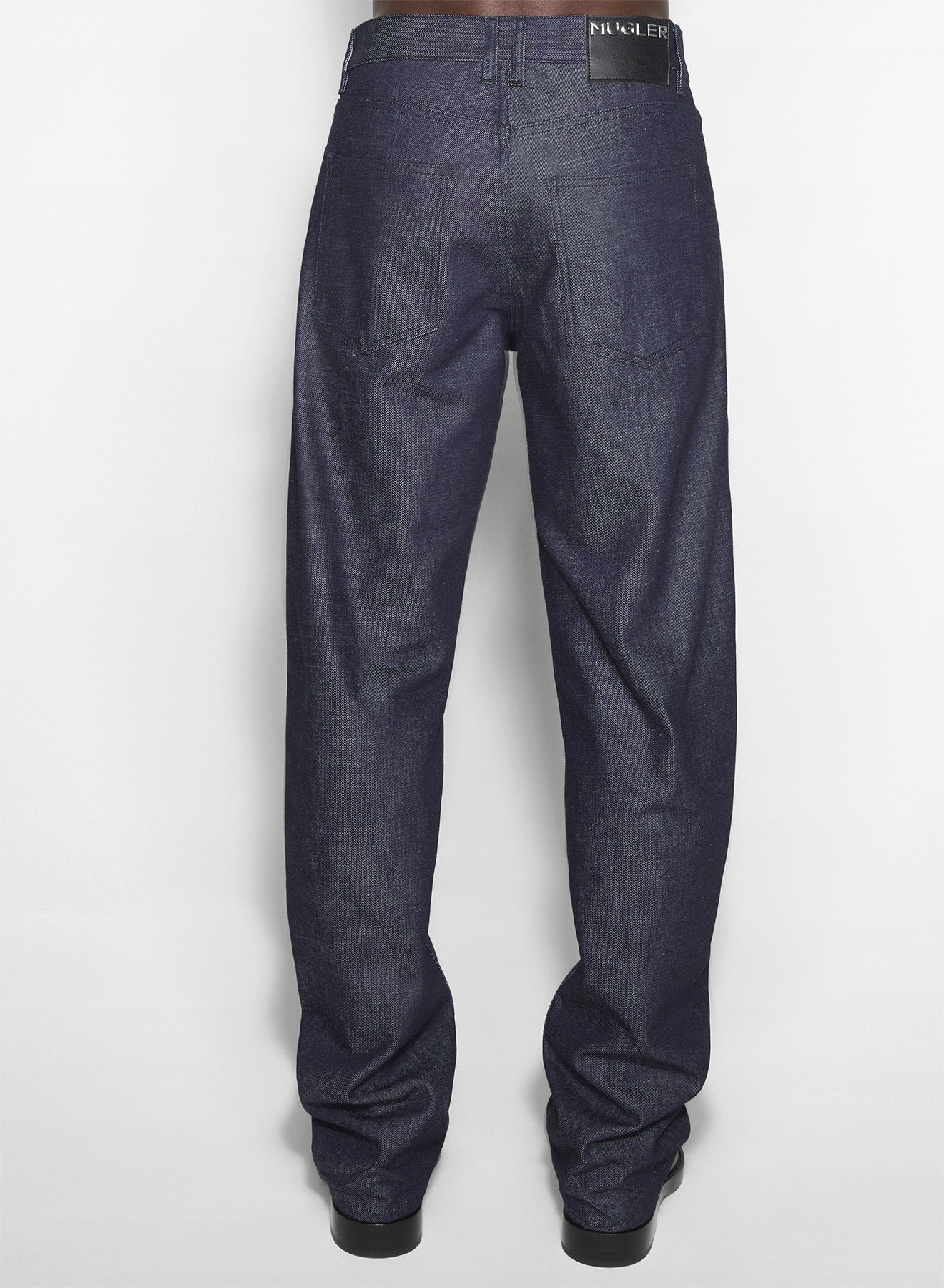 straight raw denim jeans - 3
