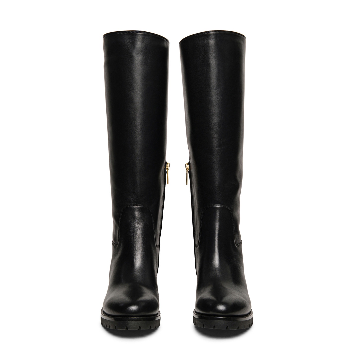 Women’s black leather boot - 4