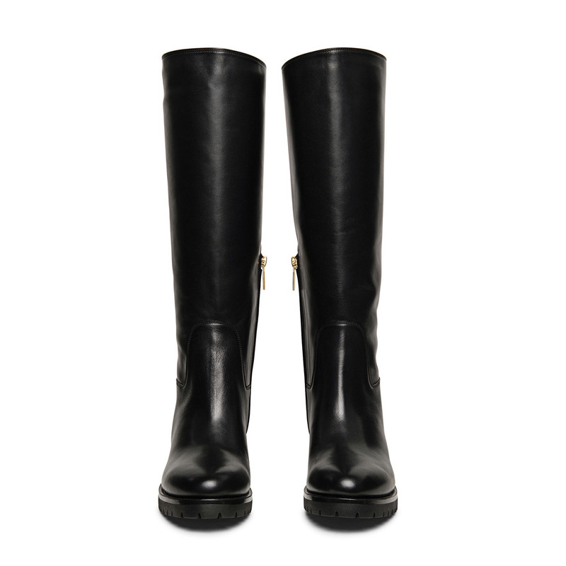Women’s black leather boot 4