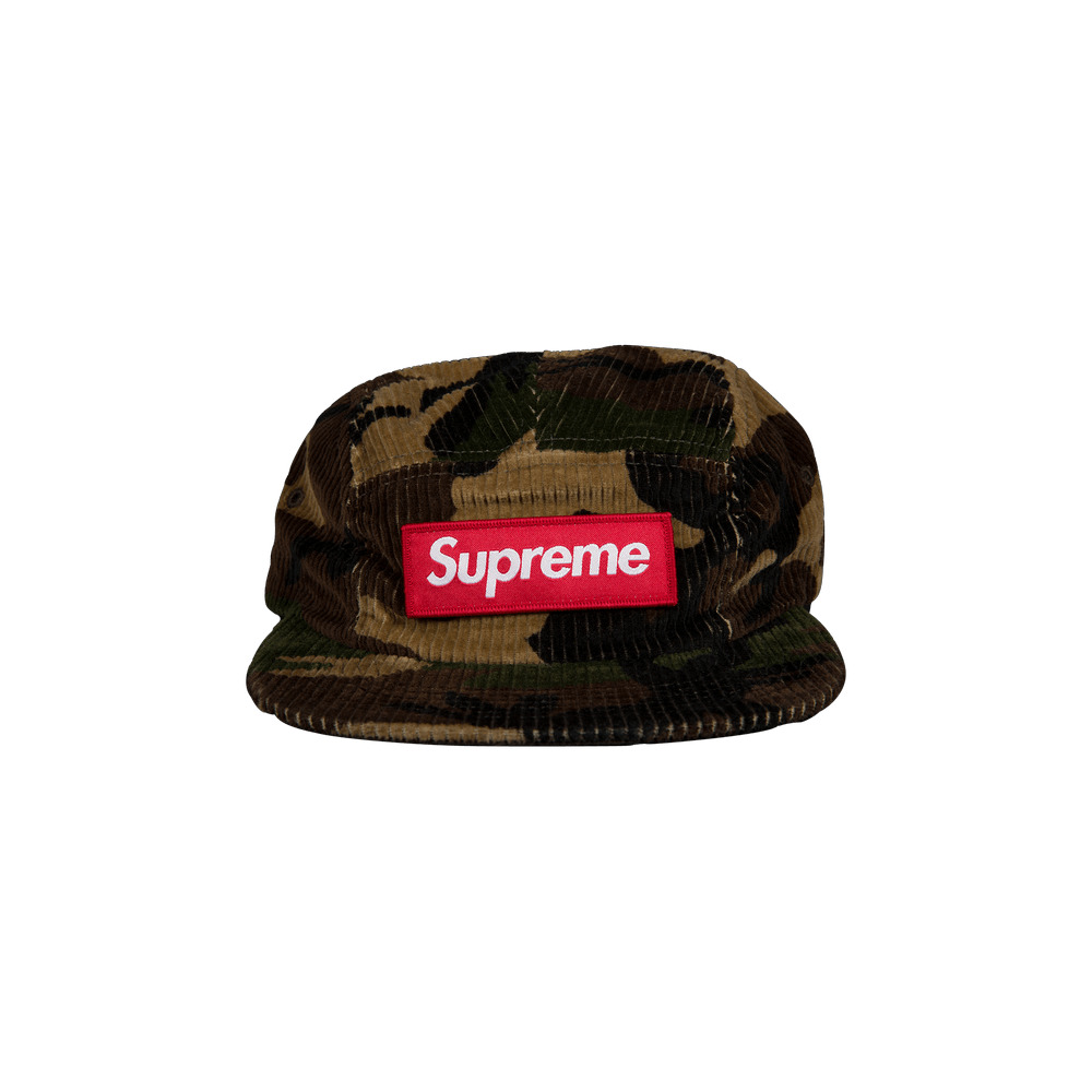 Supreme Camo Corduroy Camp Cap 'Woodland Camo' - 1