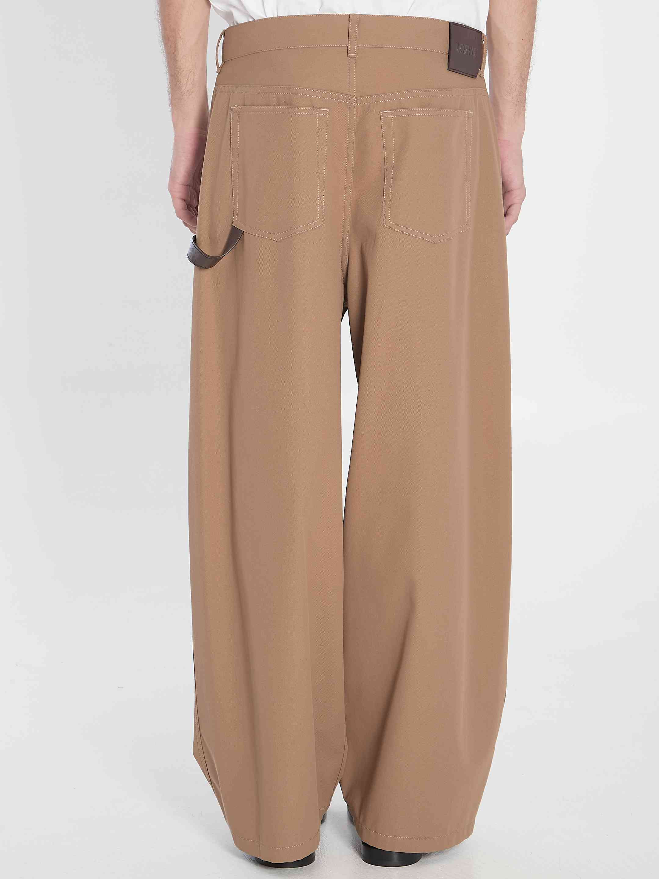 Loewe Men Cotton Carpenter Trousers - 4