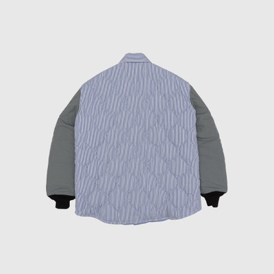 Comme des Garçons Homme QUILTED POLYESTER RIPSTOP STRIPED SHIRT JACKET outlook